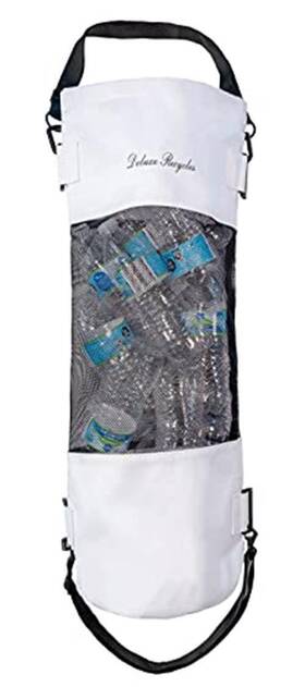 Deluxe Recycles 793686188895 Portable Mesh Trash Bag For Boat - Washable Assorted Colors