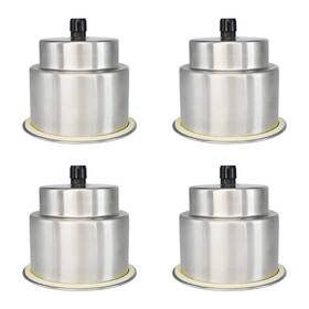 Dnb-cphd-4 Dnb Sports Stainless Steel Cup Holder - 4 Pcs Insert Drink Holders With 4pcs Silver