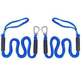 Bgntus-hookrope-2p-blue Dockmoor Bungee Dock Rope With Stainless Steel Clip For Mooring The Boat 4 Blue 2p