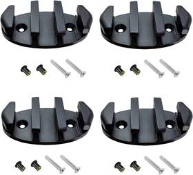 Douzime 744110222036 4 Pack Zig Zag Kayak Cleat Nylon Anchor Cleats With Screws For Canoes Boat Deck