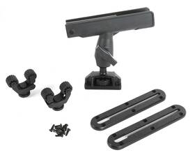 Ka6593 Drift Kayak Track Mount Kit With Rod Holder And Paddle Clips 9in Tracks Black