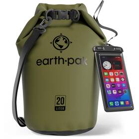 5698-3240-forestgreen20l Earth Pak Waterproof Dry Bag - Roll Top Backpack Sack Keeps Gear