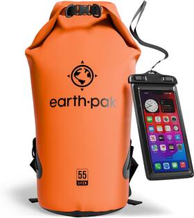 Earth Pak 705353661587 Waterproof Dry Bag - Roll Top Backpack Sack Keeps Gear
