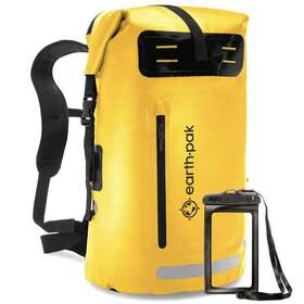 Earth Pak 850039653261 Summit Rucksack Waterproof Dry Bag Backpack Heavy Duty Roll Yellow 85l