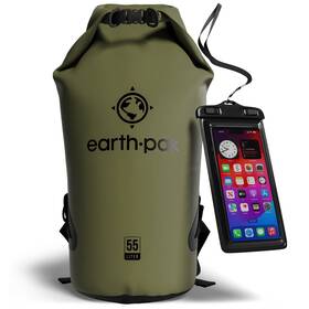 Og55forestgreen Earth Pak Waterproof Dry Bag - Roll Top Backpack Sack Keeps Gear D