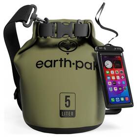Ogforestgreen5l Earth Pak Waterproof Dry Bag Backpack Sack With Phone Case Roll Keeps Gear Kayak