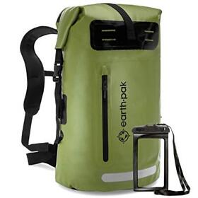 Earth Pak Waterproof Backpack 35l 55l Heavy Duty Roll-top Closure