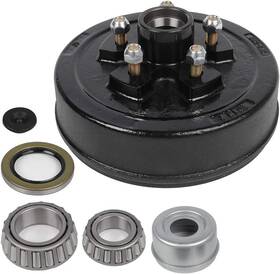 162311-5211-1059368891 Eccpp Black Boat Trailer Brake Drum Hub Kit 10 X 2 1/4 5 Bolt 1 1/16 Inch 3500lb