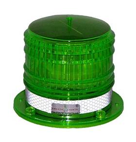 Ip67 Eco Safety Lights Llc 635510699521 Green Flashing 2nm Solar Led Magnetic Mount Marine Dock Barge Beacon