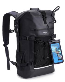 Eco0900701 Ecohub Waterproof Backpack For Women Men 30l Roll-top Closure Heavy Duty Dry Bag Fo