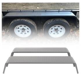 Ecoet-110 Ecotric Steel 14 Gauge Diamond Tread Plate Tandem Axle Trailer Fenders 72-7/8x10