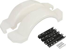 Et-061 Ecotric Set Of 2 Single Axle Trailer Fenders 13 Inch Wheels Tire Skirt Boat 39.7 Lo