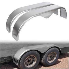 Et-403 Ecotric 2pcs Tandem Trailer Fender Double Axle Compatible With 13-15 Inch Wheels Tear