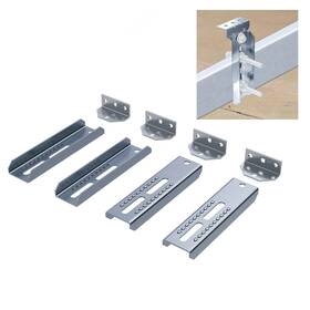 Et-509 Ecotric 4pcs 10 Inch Galvanized Swivel Top Bunk Bracket Kit For 2 Silver