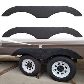 Et-563-mb-z1 Ecotric Rv Fender Skirt Replacement For Tandem Trailers Campers And Rvs - Black