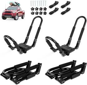 Ed-1rfold Ediors Folding Kayak Roof Rack 2 Pairs 4pcs J-bar Car Racks For Canoe Pad