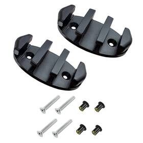 Eeyad 738192449344 Nylon Kayak Zig Zag Cleats Black 2 Pack Secure Boat Canoe Paddle