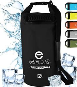 Enthusiast Gear Roll Top Insulated Backpack Cooler Dry Bag Leak Proof
