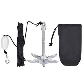 Erfei 780669217574 3.5lb Folding Boat Anchor Kit With 40ft Marine Rope For Fishing Canoes Paddle