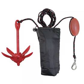 Extreme Max 744759082237 Boattector Complete Grapnel Anchor Kit For With Stotage Bag Small Boats Kayaks