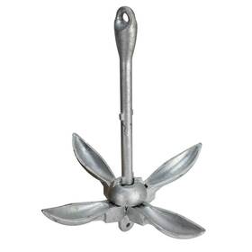 3006.6669 Extreme Max 814166026480 Boattector Galvanized Folding/grapnel Anchor - 13 Lbs