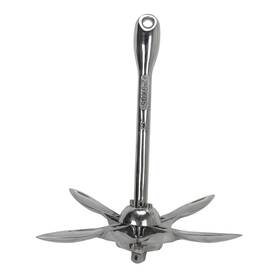 Extreme Max 814166026503 Stainless Steel Folding Grapnel Anchor 3.5 Lbs - Boattector Marine Equipment