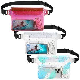 Wpp00302 F-color Waterproof Fanny Pack - 3 Phone Pouch With Waist Stra