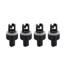Fh499 Fhelectronic 4 Pieces Air Pump Hose Valve Adapter Black Pvc Kayak Inflatable Boat Valv