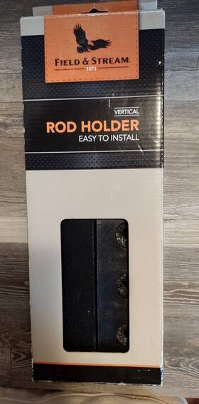 Field & Stream 886082044039 And Vertical Fishing Rod Holder Holds Six Rods No Screws