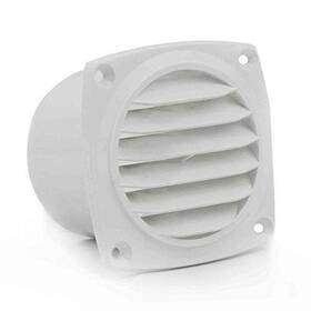 Five Oceans 730669446528 7-slotted Louvered Hose Vent 4-inch Diameter Air Thru White