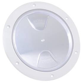 Five Oceans 810033302114 6 Inch Boat Hatch Marine Round Inspection Deck Plate With Detachable Clear
