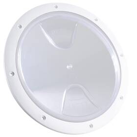 Five Oceans 810033302121 8 Inch Boat Hatch Marine Round Inspection Deck Plate With Detachable Clear