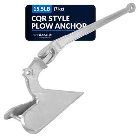 Five Oceans 810033303432 Cqr Style Plow Anchor Boat Multiple Sizes Polished 316 Sta