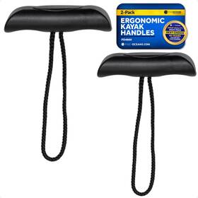 Five Oceans 810033309083 2-pack Kayak Handles With Heavy-duty Cord Black - Durable T-handles For Kaya