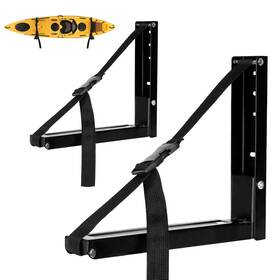 Flenpptly 782323432859 Kayak Storage Rack Wall Mount Foldable And Retractable