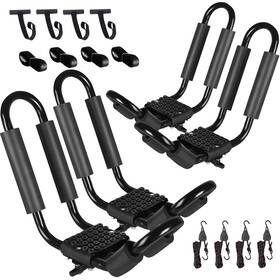 Rk-kcr02fd Forwode 2 Pairs Heavy Duty Kayak Roof Rack J-bar With Sets Ratch