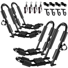 Rk-kcr12fd Forwode Heavy Duty Folding J-bar Kayak Roof Rack Carrier For 2 Kayaks Canoes Suvs