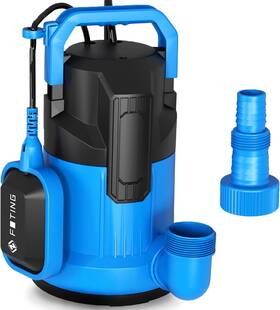 Ft-q550237m Foting Automatic Sump Pump 4900gph 1/2hp Submersible Water With Blue