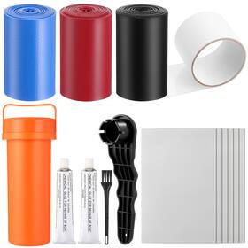 Weg-fullhawl-0142 Fullhawl Inflatable Boat Repair Kit Pool Liner Patch Include 6 Pcs And 3 Roll Pvc