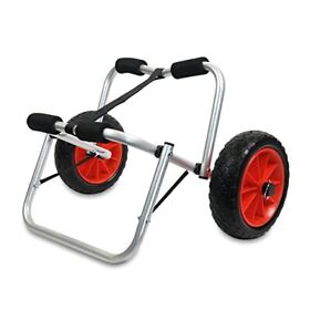 Fun Water Universal Kayak Cart Canoe Carrier Trolley Dolly Aluminum With 10ft