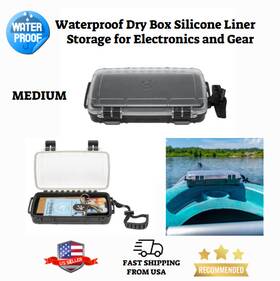 Geckobrands 819702023916 Waterproof Dry Box Silicone Liner Durable Dust&crush-proof Storage Electronics M Geckobrands 819702023916 Waterproof Dry Box Silicone Liner Durable Dust&crush-proof Storage Electronics M