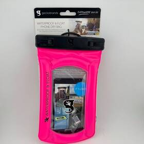 Gwp-20779wh Geckobrands Waterproof And Float Large Phone Pink Dry Bag / New