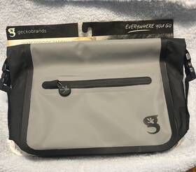 Gwp-4913ogy Geckobrands Waterproof Tarpaulin Dry Bag Waist Pack Black/gray/black New Gwp-4913ogy Geckobrands Waterproof Tarpaulin Dry Bag Waist Pack Black/gray/black New