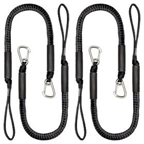 Gl081 Geelu 4 Pack Bungee Dock Line With Stainless Steel Clip 3ft Mooring Rope Boat Acces
