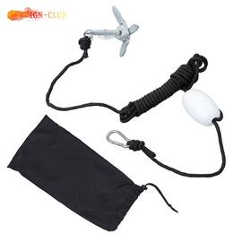 Icc3489135 Genrics New For Canoe Kayak Raft Fishing Trips Silver Folding Grapnel Anchor Kit 1.5lb