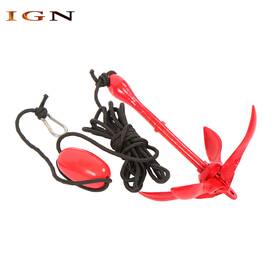 Ign3448944 Genrics Red For Canoe Kayak Raft Boat Jet Ski 7.05lb Portable Folding Anchor Buoy Kit