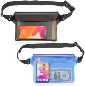 Glbsunion 667322706593 Waterproof Dry Bag With Waist Strap 2 Pack Pouch Cases Snowproof D