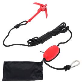 Gg5413635e Globegarage 1.5lb Complete Portable Anchor Kit Buoy For Canoe Kayak Raft Boat Jet Ski Red