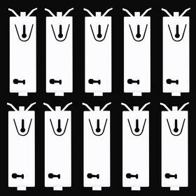 Gtpartes 749727556291 10 Pcs Exterior Molding Retainer Clip Compatible With Dodge Pickup Ram 150 25