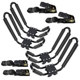 Gzdemyyxgs 661585454161 2 Pairs Kayak Rack J-bar Car Roof For Canoe Carrier Sup Paddle Surfboard